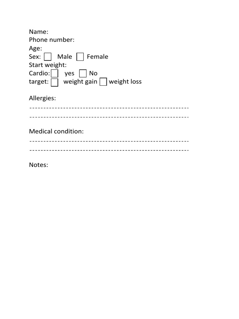 Client Log Template PDF
