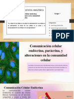 Comunicación Celular Endocrina, Paracrina y Alteraciones Celulares