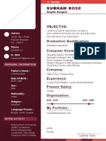 Red Resume For Designers-WPS Office