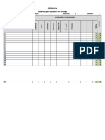 Rúbrica para Evaluar Un Ensayo