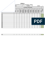 16. Rúbrica para evaluar trabajo Infográfico o folleto