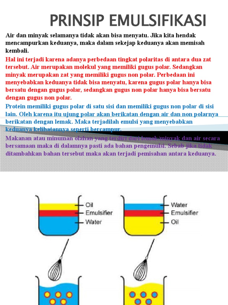 Prinsip Emulsifikasi | PDF