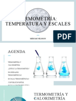 Termometría: Temperatura Y Escales: Mirjam Nilsson