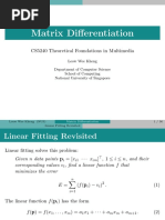 Matrix Differentiation