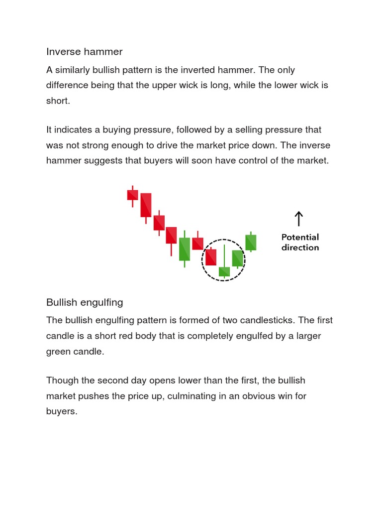 Inverse Hammer and Bullish Engulfing Patterns | PDF