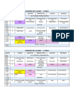 Horario Inicial