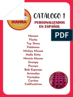 Catálogo Calificativos Español