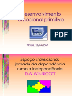 Coloquio Winnicott - DESENVOLVIMENTO EMOCIONAL PRIMITIVO