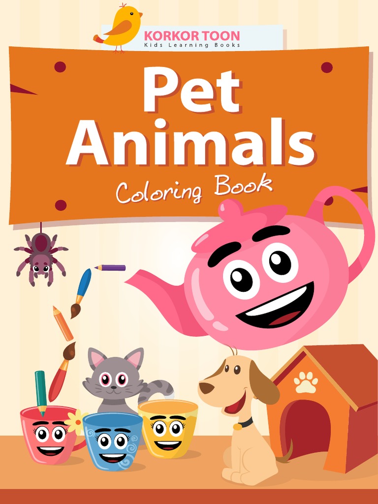 Pet Animals Coloring Book PDF