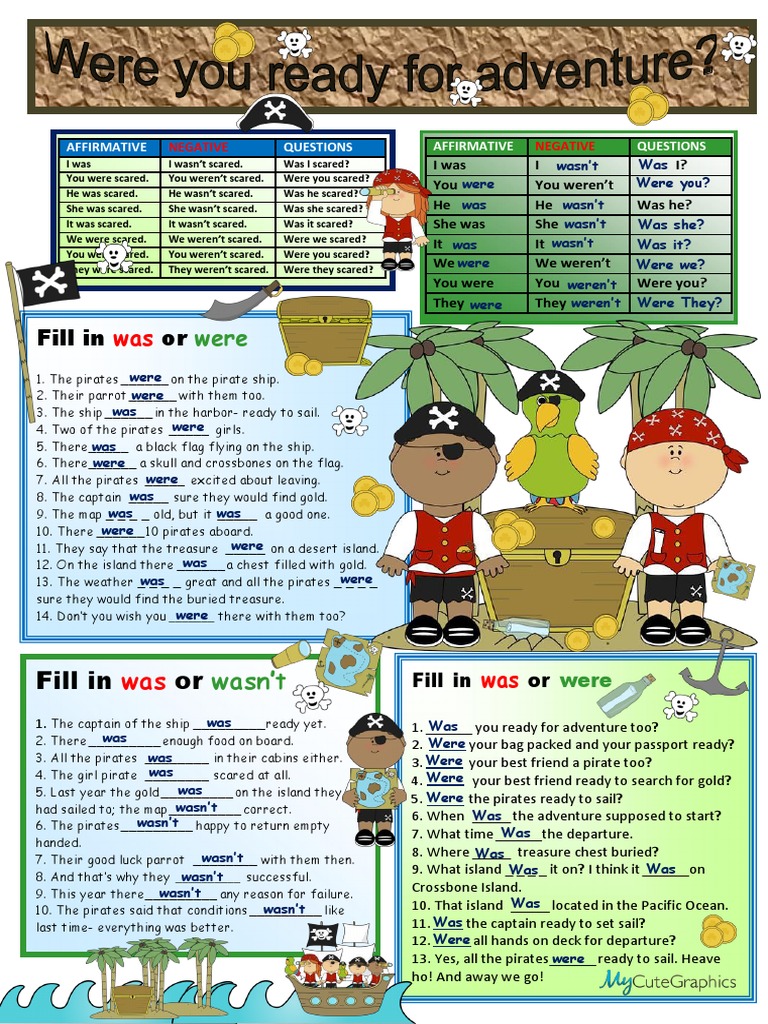 Grammar Practice: Was/Were Usage | PDF | Ships | Water Transport