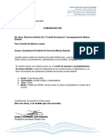 Socialización Portafolio de Servicios Música Distrital - Comunicado 009