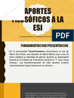 Aportes Filosóficos A La ESI