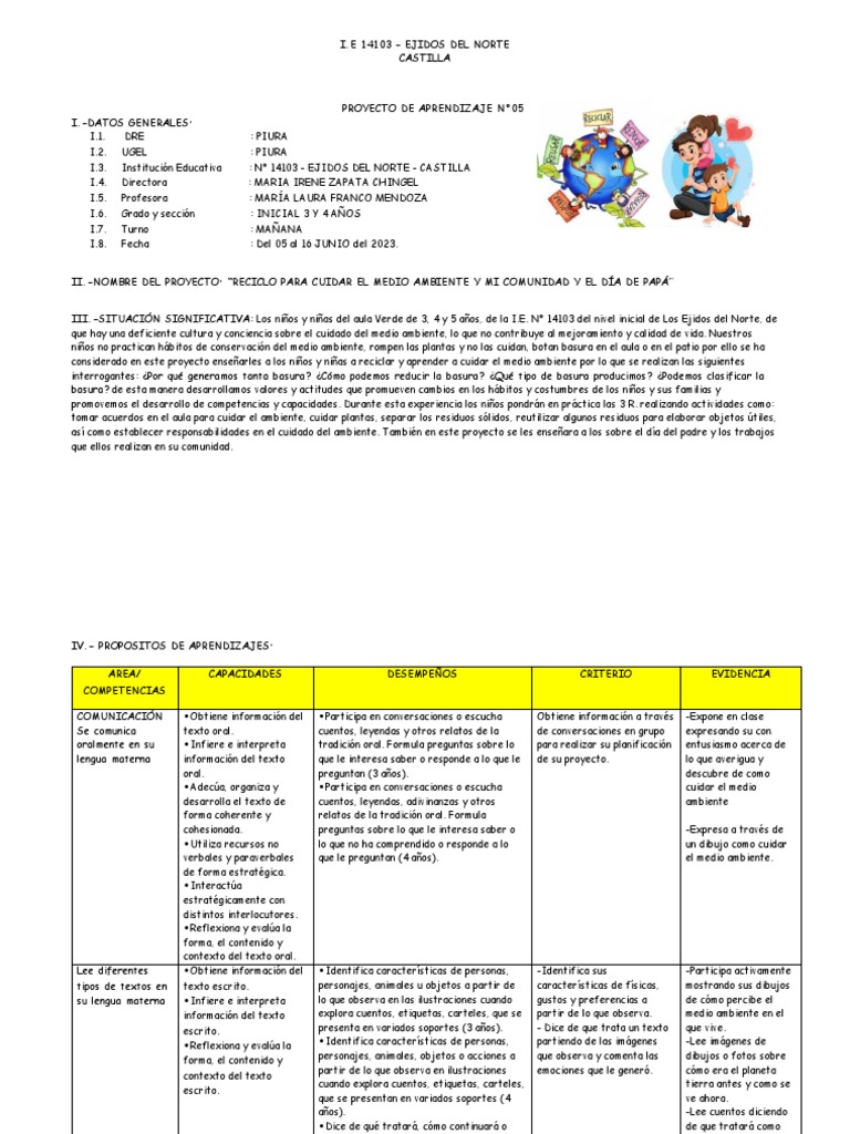 Cuidado del Medio Ambiente para Niños | PDF | Residuos | Evaluación