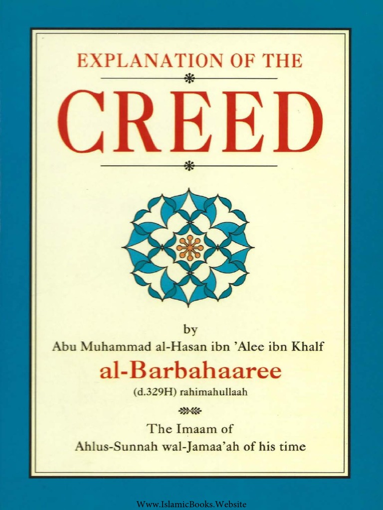 Explanation of The Creed by AlBarbahari PDF Muhammad Hadith