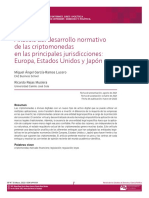 Análisis Del Desarrollo Normativo de Las Criptomonedas en Las Principales Jurisdicciones: Europa, Estados Unidos y Japón