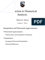Introduction To Numerical Analysis: Riham K. Ahmed