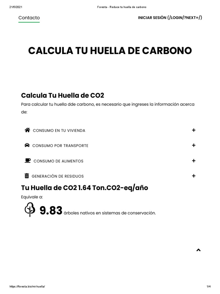 Calcula tu Huella de Carbono CO2 | PDF | Cambio climático | Cuestiones ...