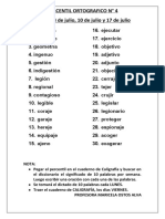 Percentil Ortografico N°4-2023