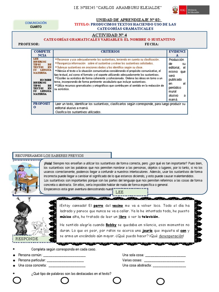 Actividad 4 - Cuarto | PDF