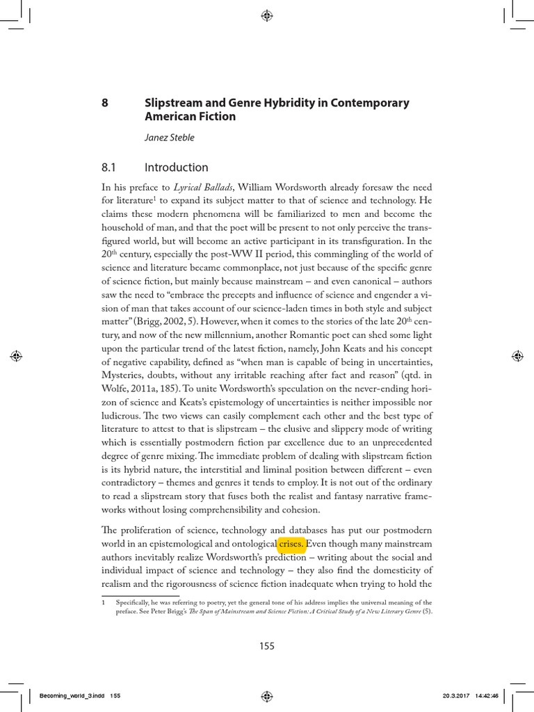 Slipstream and Genre Hybridity in Contemporary American Fiction PDF