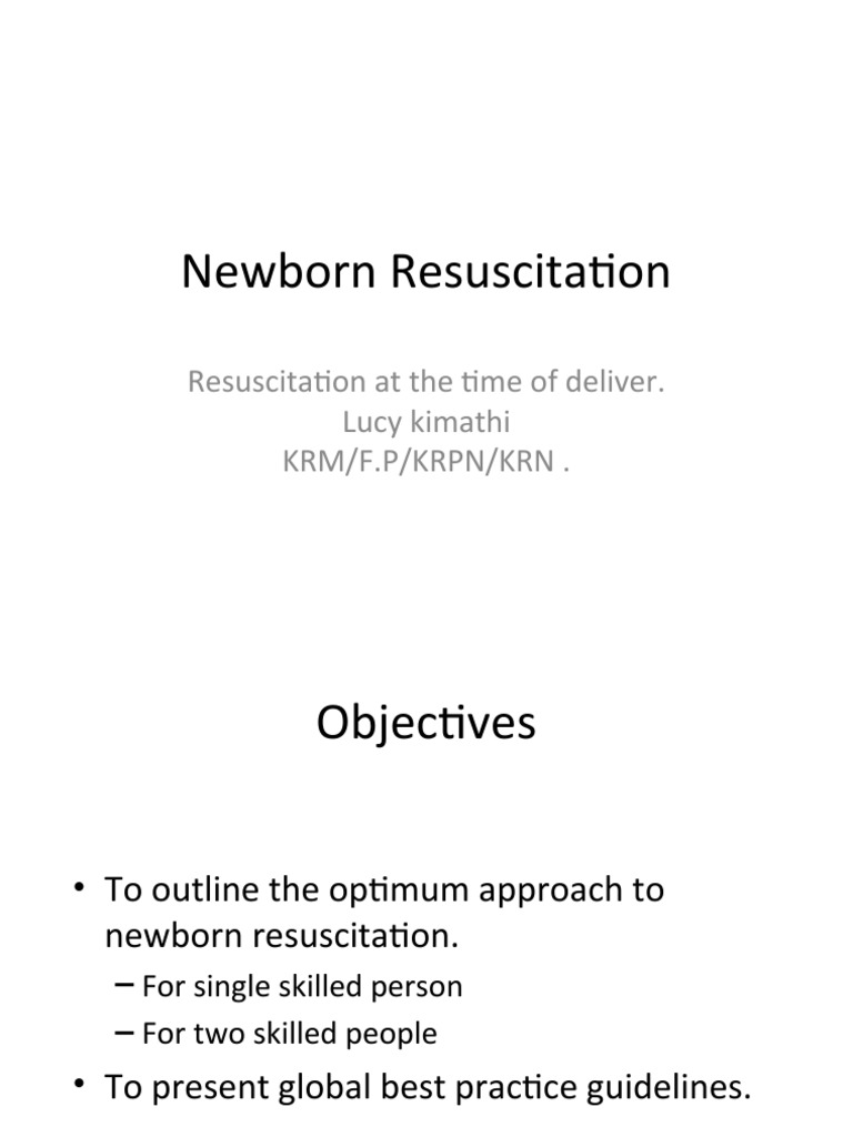 21 Neonatal Resuscitation B | PDF | Cardiopulmonary Resuscitation ...