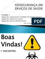 Slide - de - Apoio - BIOSSEGURANÇA EM SERVIÇOS DE SAÚDE - Unidade - 01