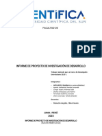 Modelo de Informe de Proyecto de Desarrollo