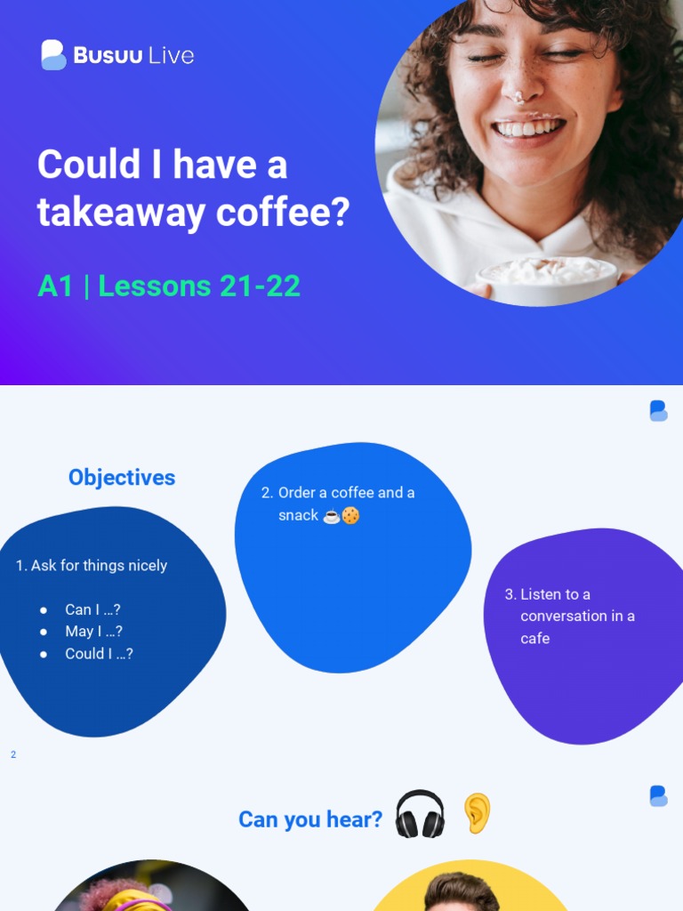 Busuu+Live+Lesson+12+ (Could+I+Have+a+Takeaway+Coffee) + +en+a1 ...