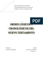 Orden Logico y Cronol. NT