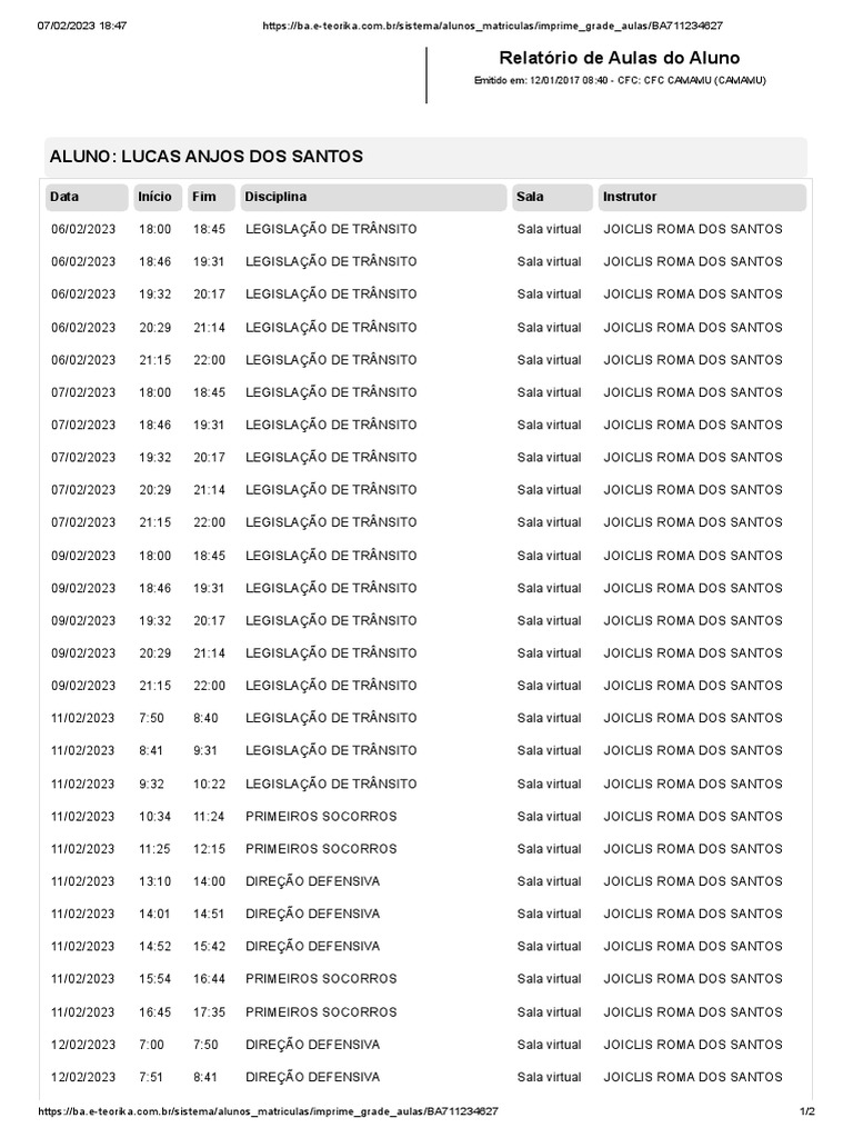 Aulas Auto Escola PDF