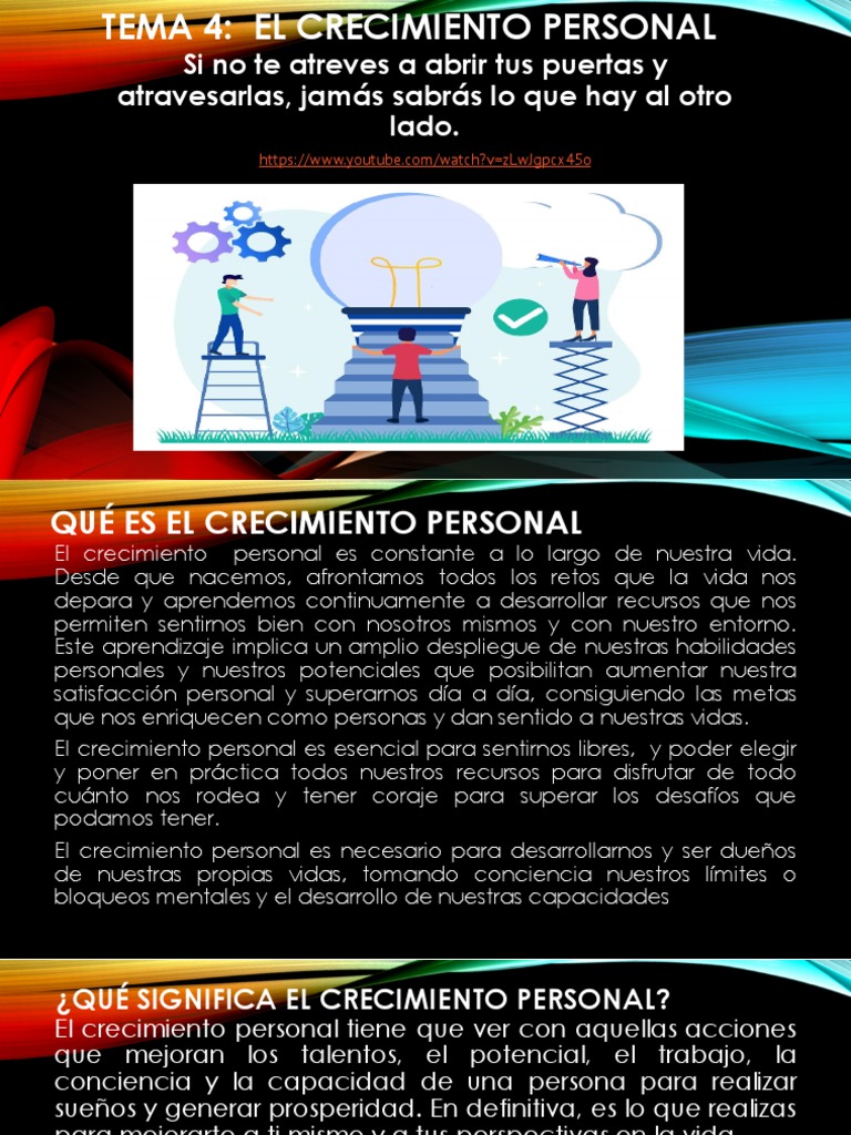 Claves para el Crecimiento Personal | PDF | Relaciones personales ...