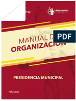 Manual de Organizacion Presidencia Municipal