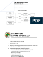 Struktur Organisasi Management Hse