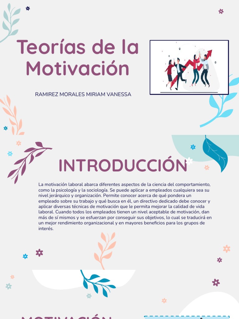 Teorias de La Motivacion | PDF | Motivación | Motivacional