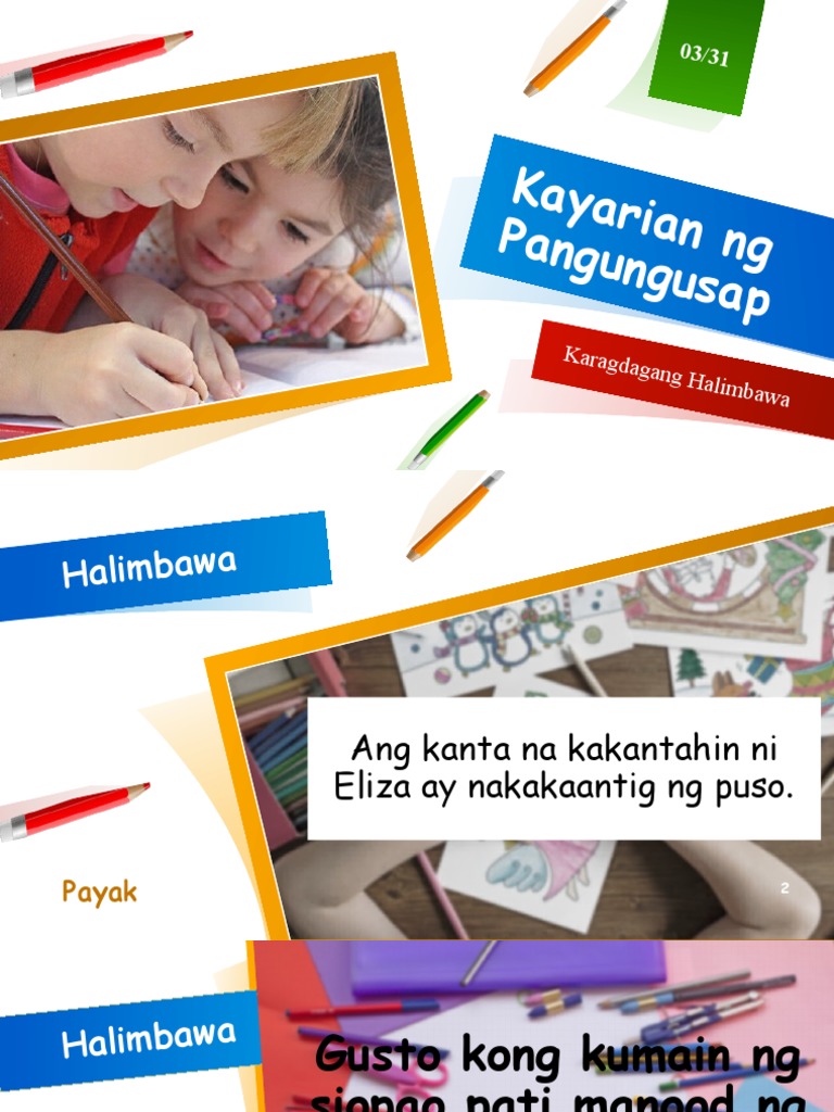 Kayarian NG Pangungusap Drill | PDF