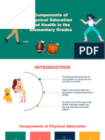 Components of Physical Education and Health in The Elementary Grades