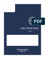 Lodha World School: Pupil Handbook