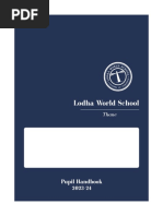 Lodha World School: Pupil Handbook