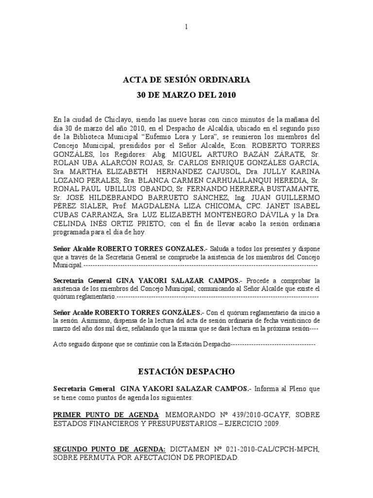 Llenar libro actas pdf alcalde contabilidad