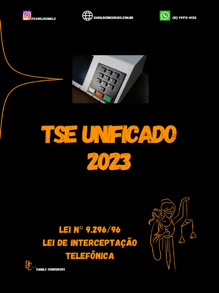 Lei no 9 296 de 24 de julho de 1996 pdf procedimento criminal
