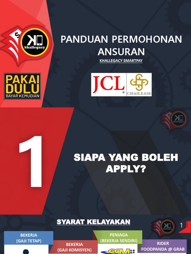 Panduan Permohonan Khallegacy Smartpay | PDF