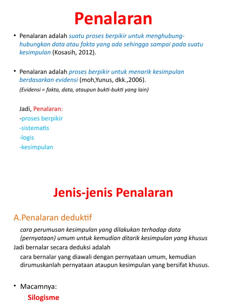 Penalaran: Deduktif dan Induktif | PDF