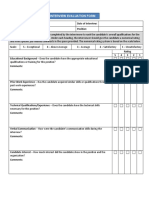 Interview Evaluation Form 1