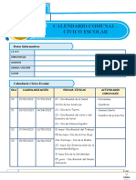 Calendario Comunal - Civico Escolar