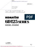 Komatsu Engine 6d125 1 Workshop Manuals 2