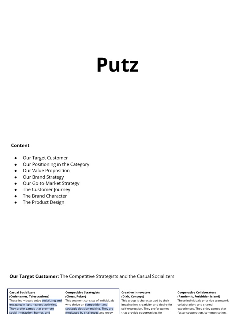 Putz Deck Branding Part PDF