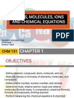 Chm131 Chapter 1 Atoms Molecules Ions Chemical Eq