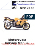 Kawasaki Ninja Zx6r 00 02 Service Manual