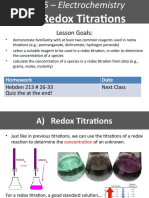 5.7 Redox Titrations