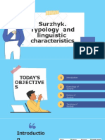 Surzhyk. Typology and Linguistic Characteristics